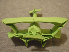 怎么折纸双翼飞机图解 手工多翼飞机的折法