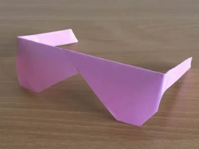 怎么折纸太阳镜图解 手工简单太阳镜的折法