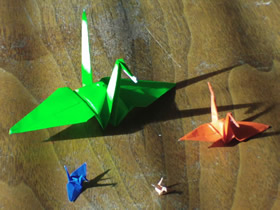 怎么手工折纸千纸鹤的折法步骤图