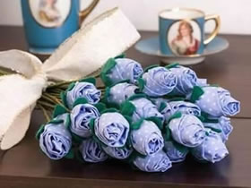 怎么用不织布手工制作布玫瑰花的方法图解