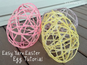 怎么用绳子制作复活节彩蛋的方法教程