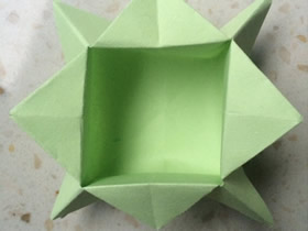 简单折纸收纳纸盒怎么折的过程步骤图解