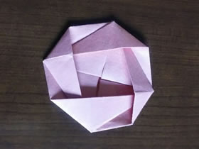 怎么简单快速折纸玫瑰花的折法图解步骤