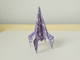 怎么简单折纸火箭的折法图解教程
