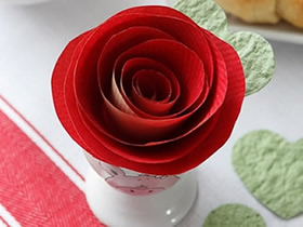 怎么做纸玫瑰花最简单的制作方法图解