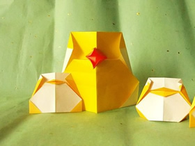 折纸嘴巴可以动的小鸟怎么折的图解教程