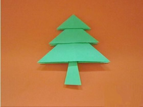 最简单圣诞树怎么折的图解教程