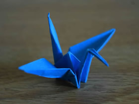 简单手工纸鹤怎么折的过程步骤图解