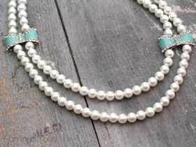 怎么做超可爱串珠珍珠项链的DIY制作方法图解
