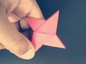 怎么折纸四角忍者之星飞镖的折法步骤图