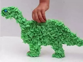 幼儿怎么做纸板恐龙的手工制作教程