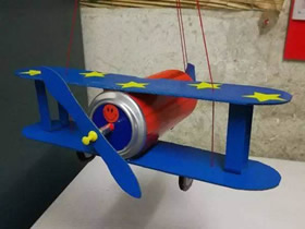 怎么废物利用做双翼飞机模型的制作方法