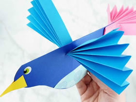 怎么用纸做可爱小鸟的制作方法图解教程