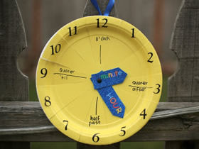 怎么做认识时间的挂钟玩具手工制作教程