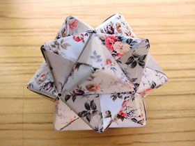 怎么折纸最基础组合花球的折法步骤图解
