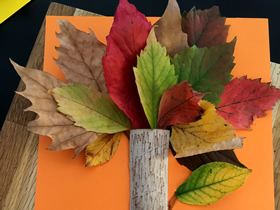 怎么废物利用做秋天大树贴画的制作方法图解