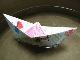 怎么折纸简单又漂亮小纸船的折法步骤图