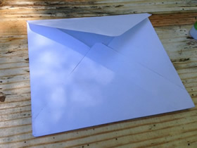 怎么简单折纸正方形信封的折法图解教程