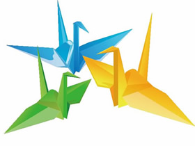 手工折纸祈福千纸鹤的折叠方法步骤图