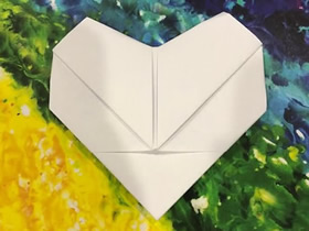 怎么简单折纸爱心情书的折法图解教程