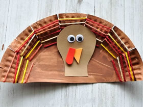 怎么做感恩节纸盘火鸡的简单手工教程