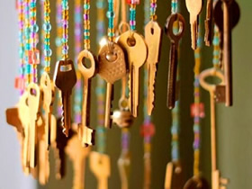 怎么用旧钥匙做串珠风铃的制作方法简单漂亮