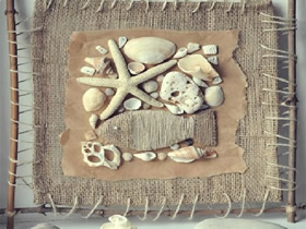 怎么用贝壳做海洋风装饰画的制作方法