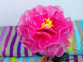 花开富贵-牡丹丝网花的制作方法