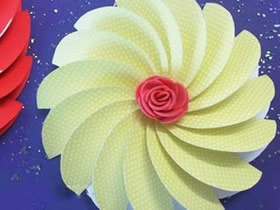简单螺旋纸花的制作方法