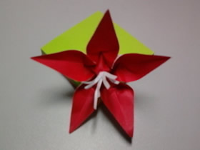 简单五瓣花的折纸方法图解