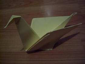 简单折纸鸟的方法图解