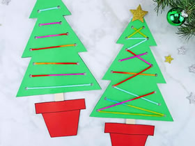 适合孩子的简单圣诞树做法