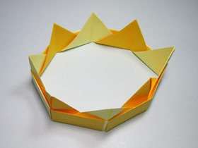 简单的皇冠折纸教程图解