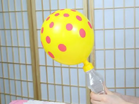 用矿泉水瓶制作气球打气筒的方法