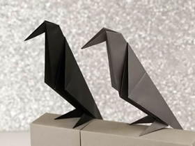 简单折纸乌鸦的图解教程