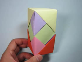 折纸笔筒和长方体包装盒的方法