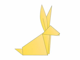 简单纸兔子的折法图解