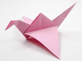 可以拍动翅膀的小鸟折纸图解