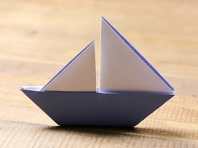 简单小帆船的折法图解