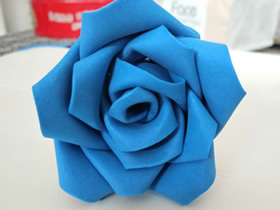 怎么用泡沫纸做玫瑰花的方法图解