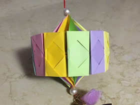 怎么用12张纸折纸灯笼的折法图解