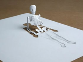 怎么用A4纸做立体纸雕艺术品的创意图片