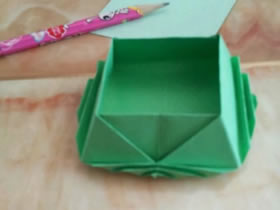 怎么简单折纸可爱收纳盒的折法图解