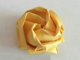 怎么折纸立体川崎玫瑰的折法图解
