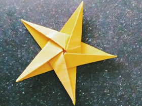 怎么折纸五角星的简单折法图解