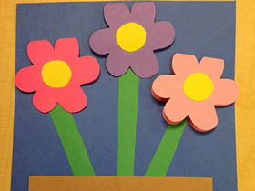 怎么用卡纸简单做教师节花朵卡片的方法图解