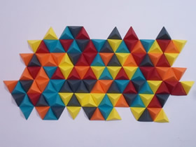 怎么折纸制作抽象墙壁装饰的方法图解