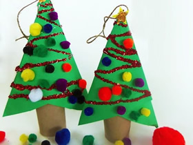 怎么做卷纸芯圣诞树