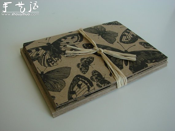 牛皮纸DIY的卡片欣赏- www.aizhezhi.com