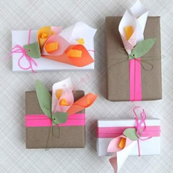 包装盒装饰纸花的制作教程